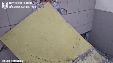Consequences of shelling by the Russian army in the Dnipro district of Kherson