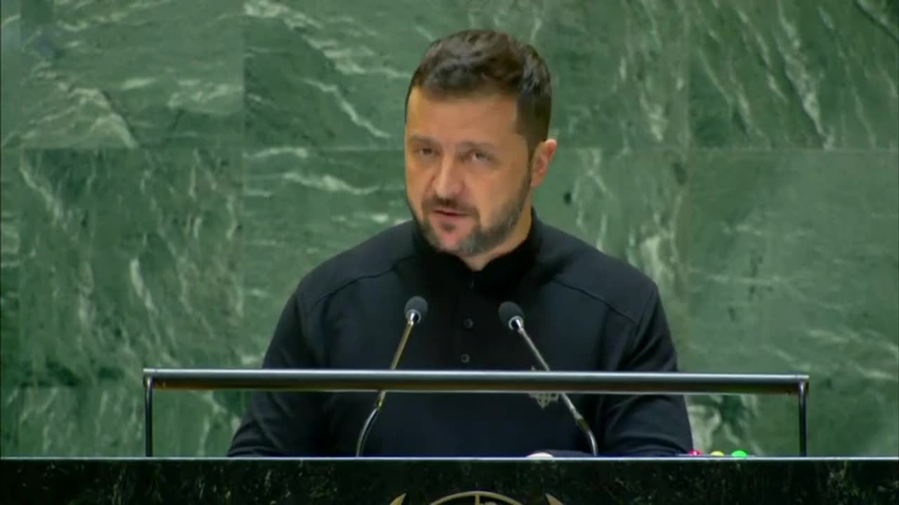 Volodymyr Zelensky gives remarks before UN General Assembly - September 25, 2024