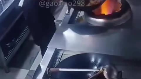 funny chef cooking