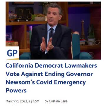 California Democrat Lawmakers Vote Against Ending Governor Newsom’s Covid Emergency Powers