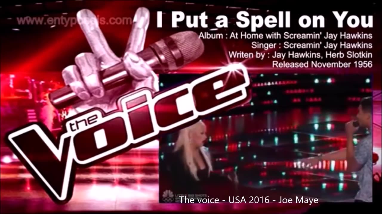 The Voice USA 2016 - Joe Maye + Christina Aguilera - I put a spell on you