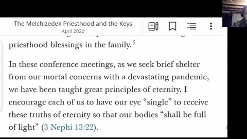 President Oaks - April 2020 - Melchizedek Priesthood and the Keys - 12-23-24