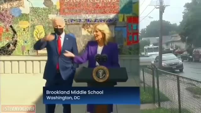 Biden hears Ice Cream Truck and wanders off