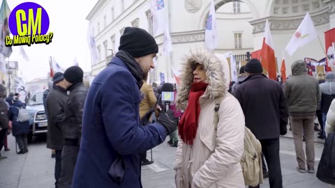 WYWIAD PODCZAS PROTESTU PRZECIW WHO