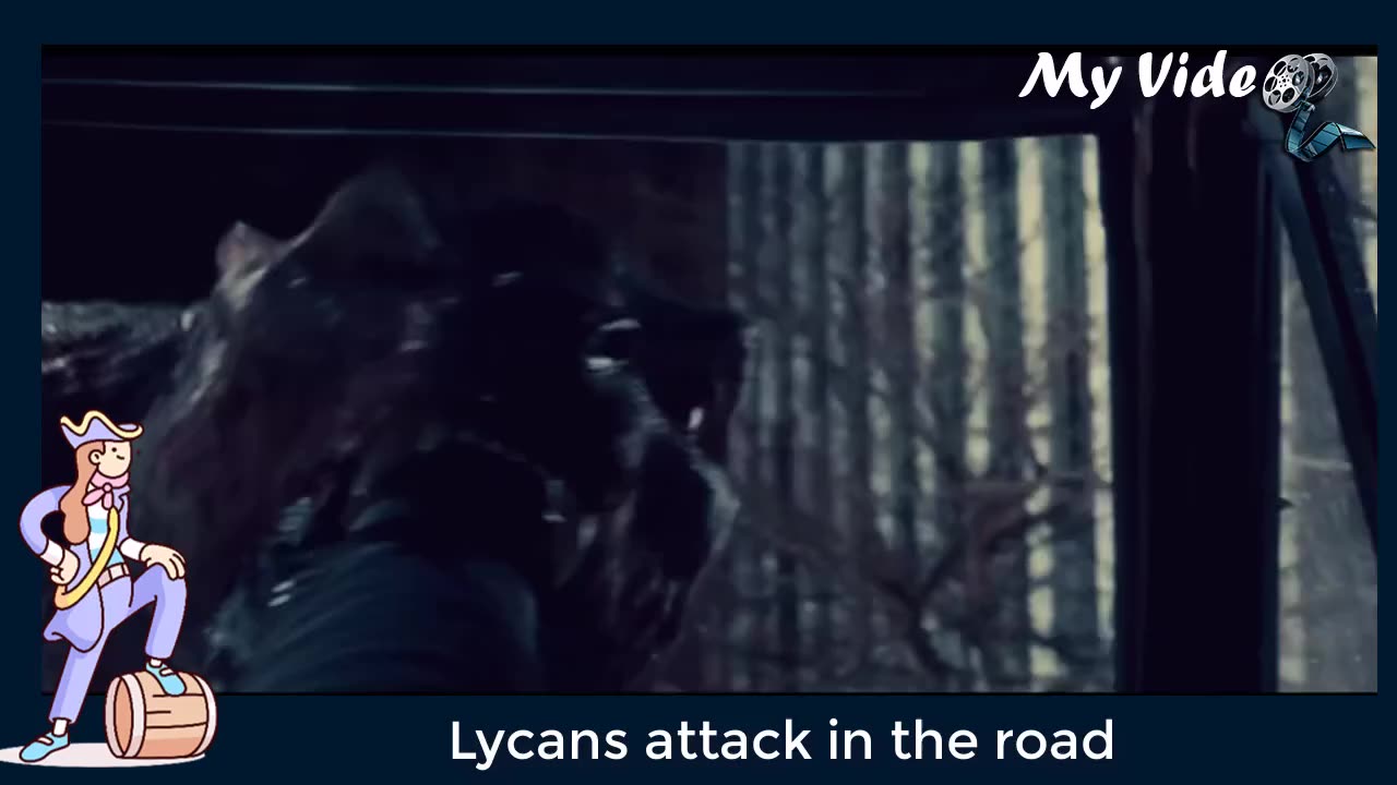 Underworld _ Lycans attack in the road