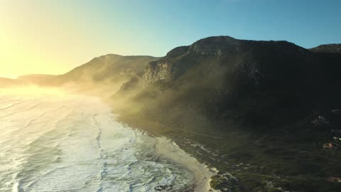 Beautiful mountain by the beach
