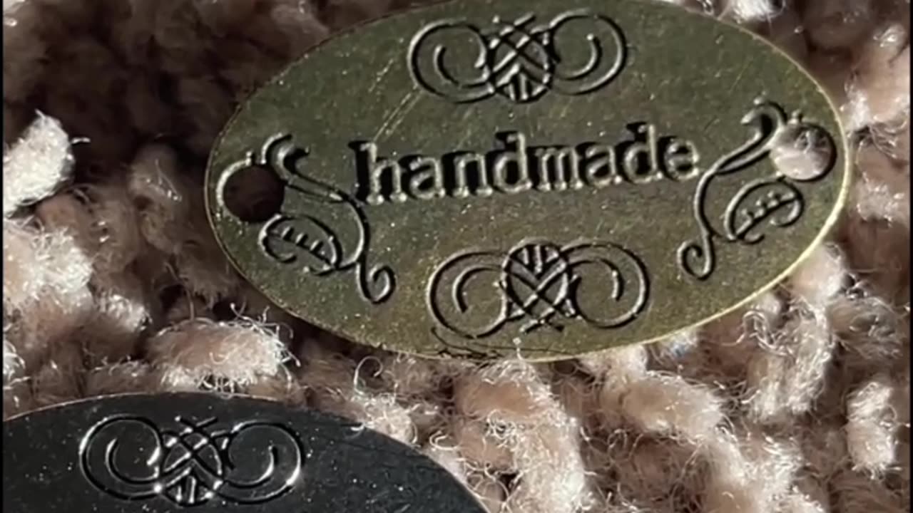 20Pcs Metal Handmade Label DIY for handcrafted stuff