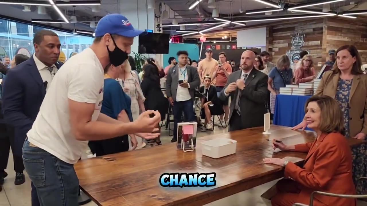 Alex Strenger infiltrates Pelosi’s book signing.