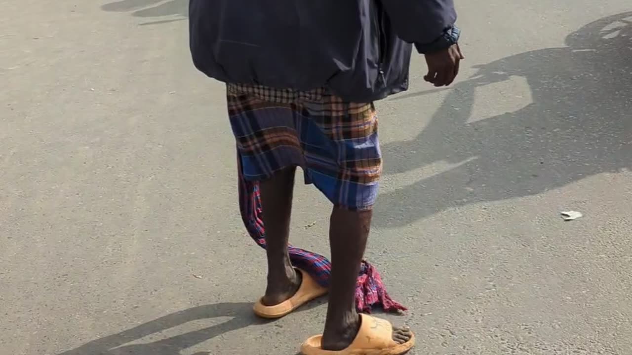 He's a madman roaming the streets like this