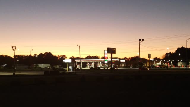 Sunset in Dodge City ,Alabama .