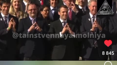 Macron és támogatói