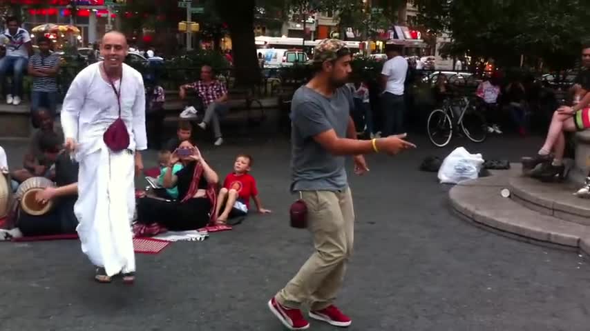 Hare Krishna dance set-off New York City 2012