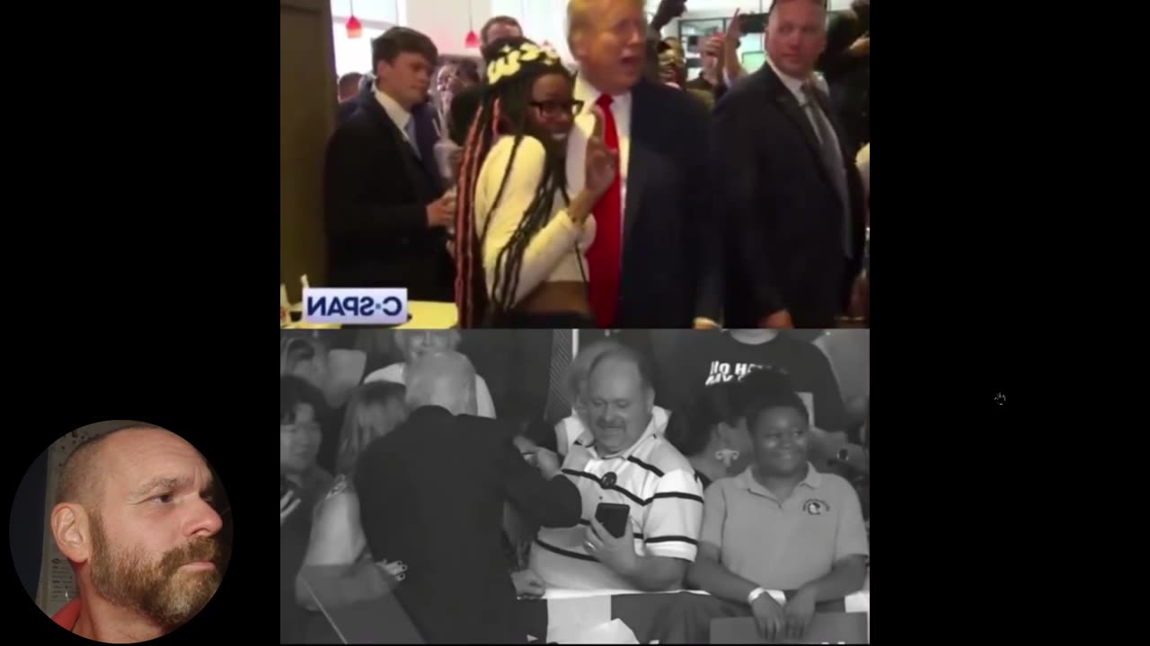 Racist Biden snubs Black Supporter, Trump is all hugs as usual. A real POTUS