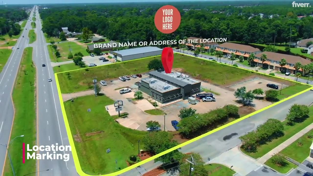 Rreal estate drone video editing with motion graphics