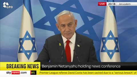 Israeli Prime Minister Benjamin Netanyahu holds news conference in Jerusalem