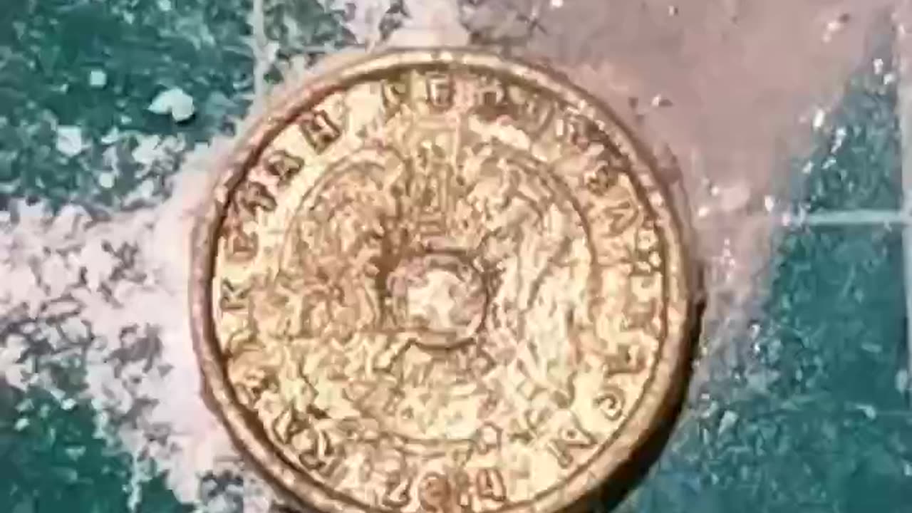 Cleaning a coin of Kazakhstan #coin #currency #satisfying #asmr #cleaningdirtycoins #restoration