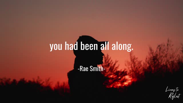 Never be afraid to fall apart...
