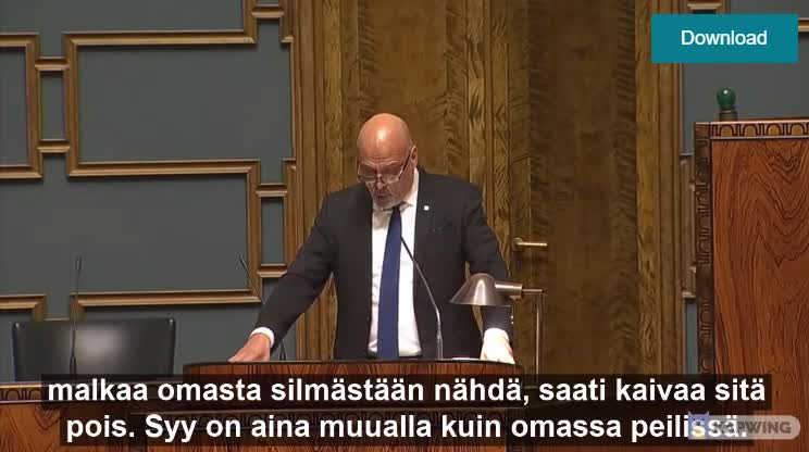 Hallituksen sisäisen turvallisuuden selonteko on ideologista tuubaa! Puheeni 21.09.2021
