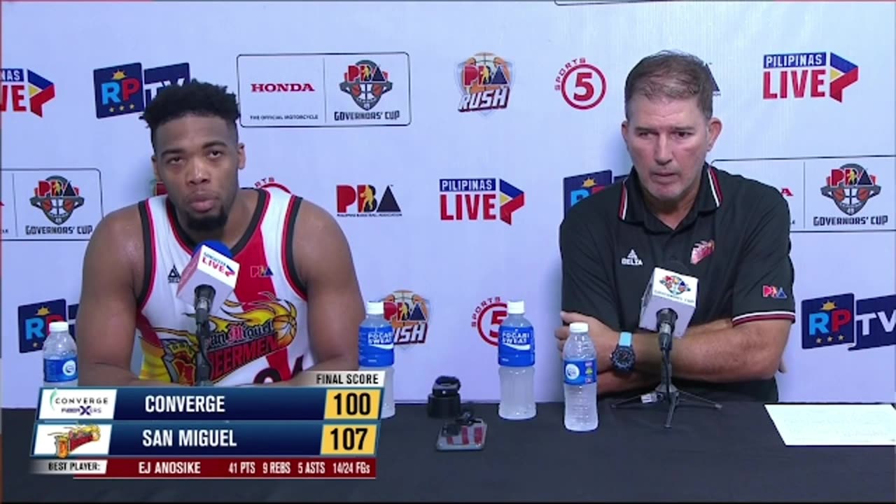 Interview with Best Player EJ Anosike and Coach Jorge Gallent [Sep. 28, 2024]