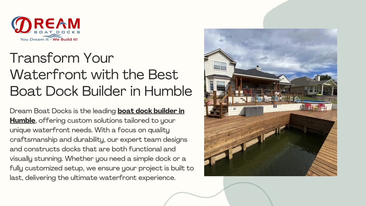 Expert Boat Dock Builders in Humble for Custom Dock Solutions