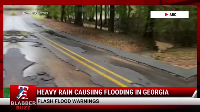 Heavy Rain Causing Flash Flooding In Georgia