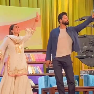 Vicky Kaushal dances with Sara Ali Khan