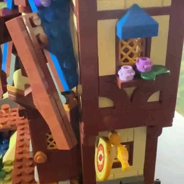 Lego bricks Dungeons & Dragons with a Red Dragon - 4 hour progress