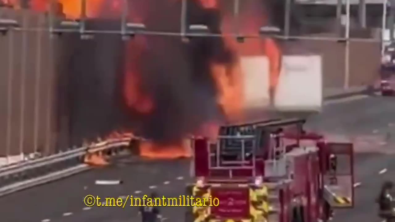 A truck carrying hazardous materials exploded in New Jersey.