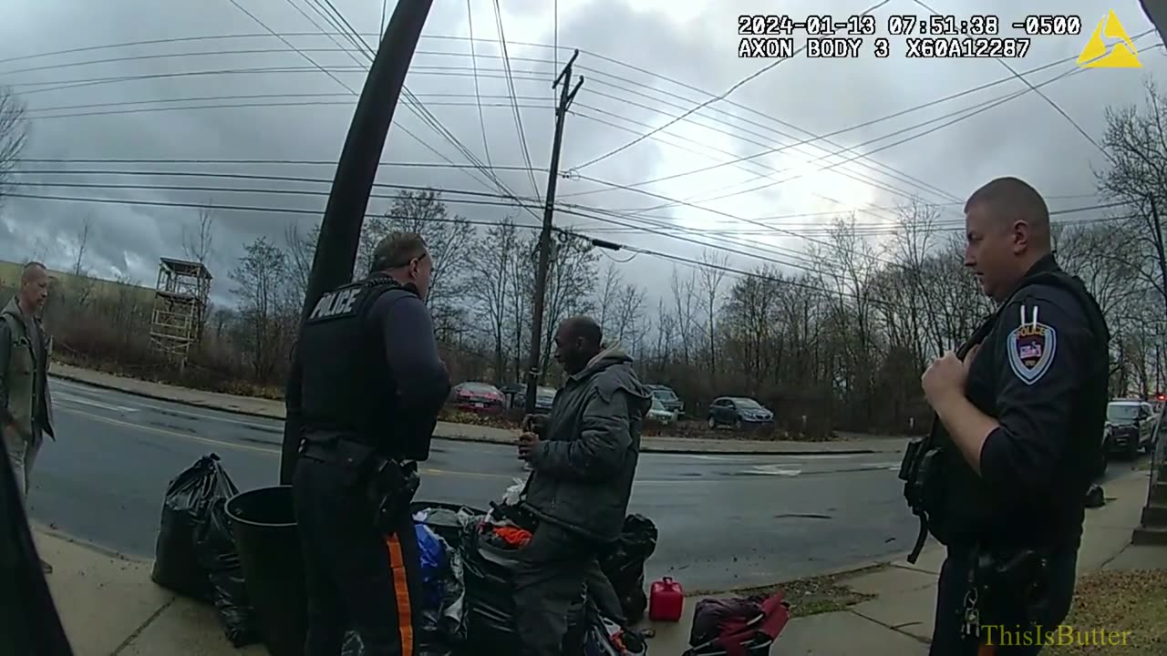 Trenton release bodycam footage of officers removing a squatter and trash