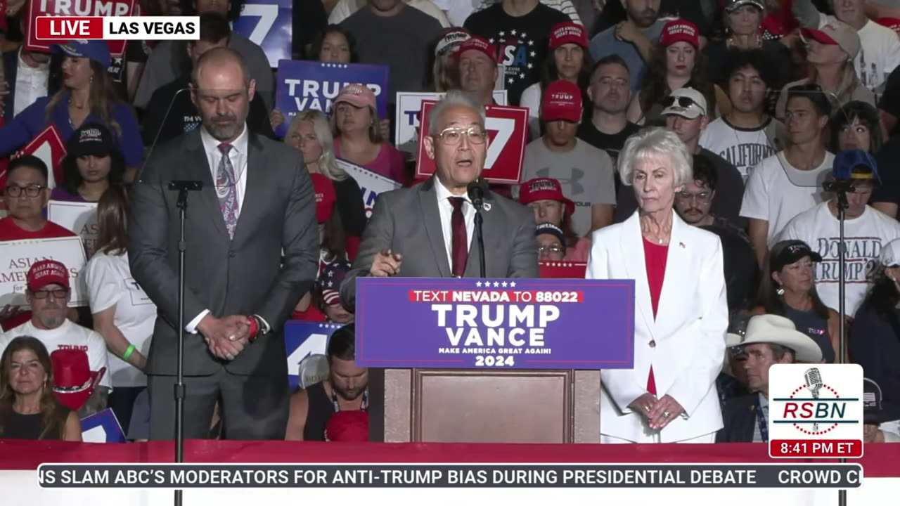 Invocation at Trump Rally in Las Vegas 9/13/24