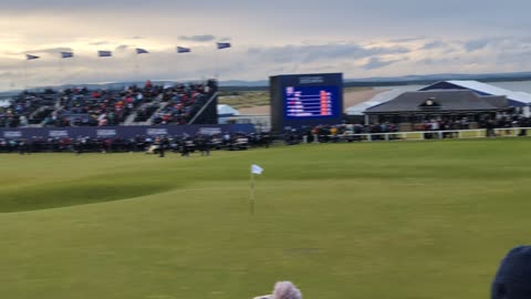 The woman's AIG open Golf Championship St Andrews Scotland Sunday 18th Green 💚