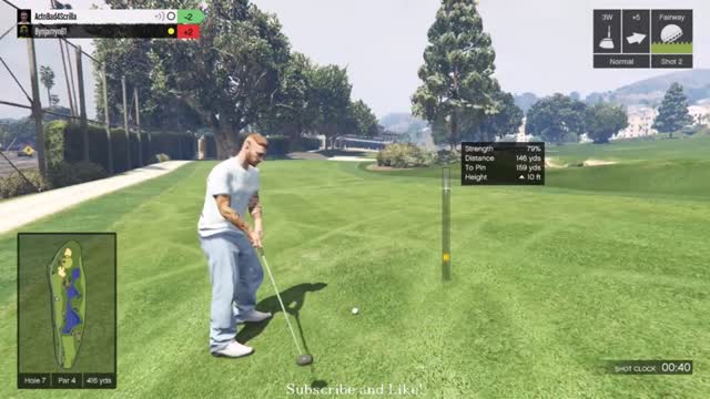 GTA Golf Channel: The Master's Live; ActnBad4Scrilla vs. Bynjamyn81