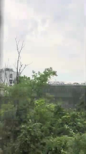 Riding On A Train Through Poland