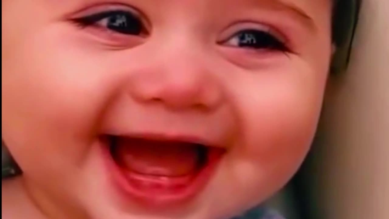 cute baby smiling funny video