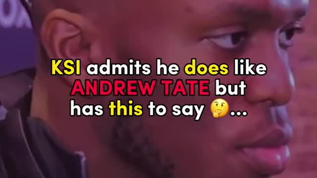 KSI FINALLY ADMITS HE LIKES ANDREW TATE!!