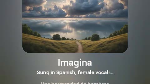 Imagina - imagine in spanish - version 2