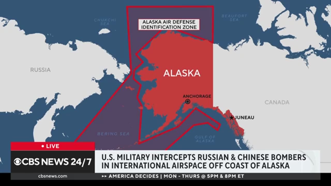 Usa and Chinese boomers instructed with us near alaska