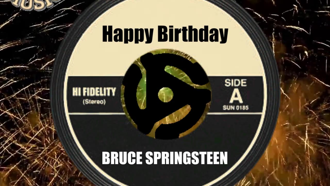HAPPY BIRTHDAY BRUCE SPRINGSTEEN