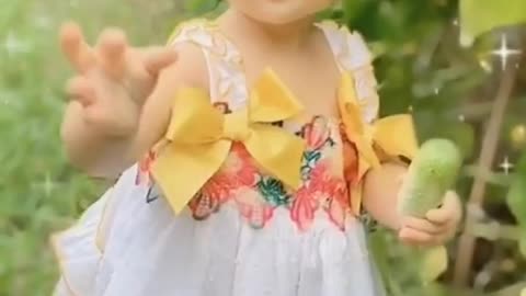 Cute baby beutiful smile video