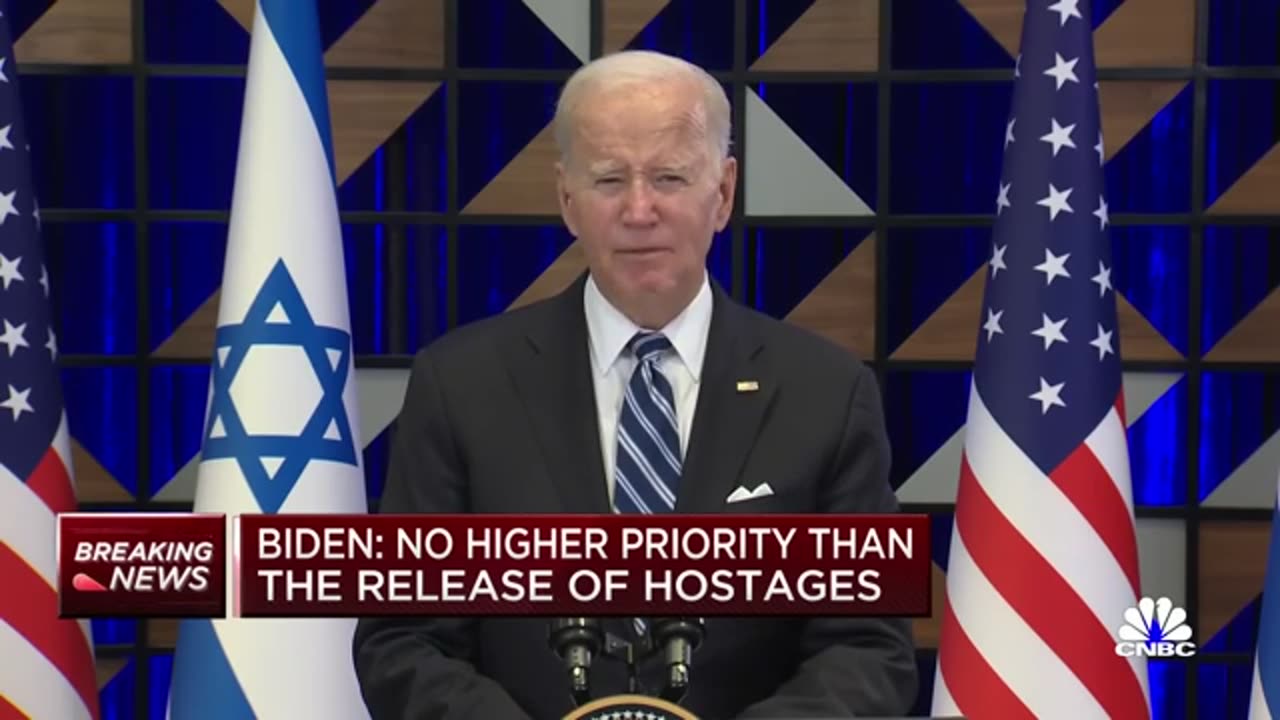 Biden delivers remarks in Israel amid Hamas war: 'You're not alone'