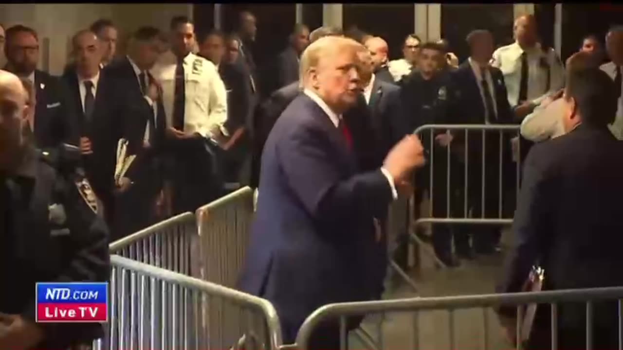 Trump in Manhattan Today -
