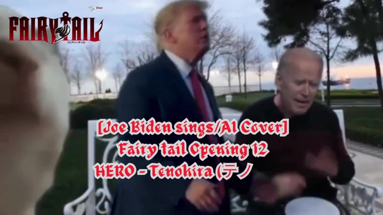 [Joe Biden sings/AI Cover] Fairy tail Opening 12 HERO - Tenohira (テノヒラ)