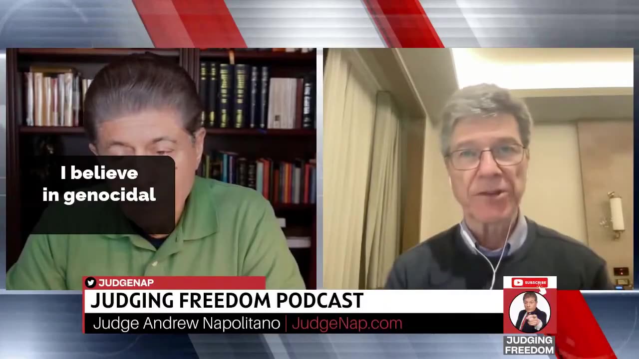 Prof. Jeffrey Sachs: "Israel is in non-stop war crime status, in genocidal status, ....