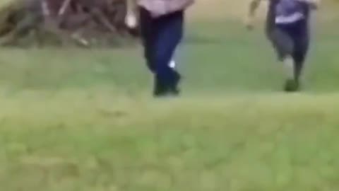 Fat man running