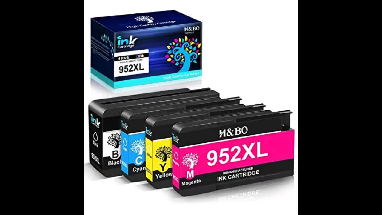 Review: Sponsored Ad - Original HP 952XL Black High-yield Ink Cartridge Works with HP OfficeJ...