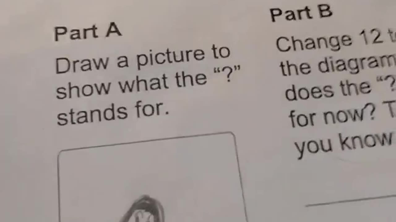 Girl Explains Her Answer on Math Homework