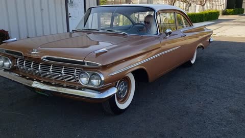 For Sale. 1959 Chevy Biscayne 348 4-speed tri-power car. $65,000 USD