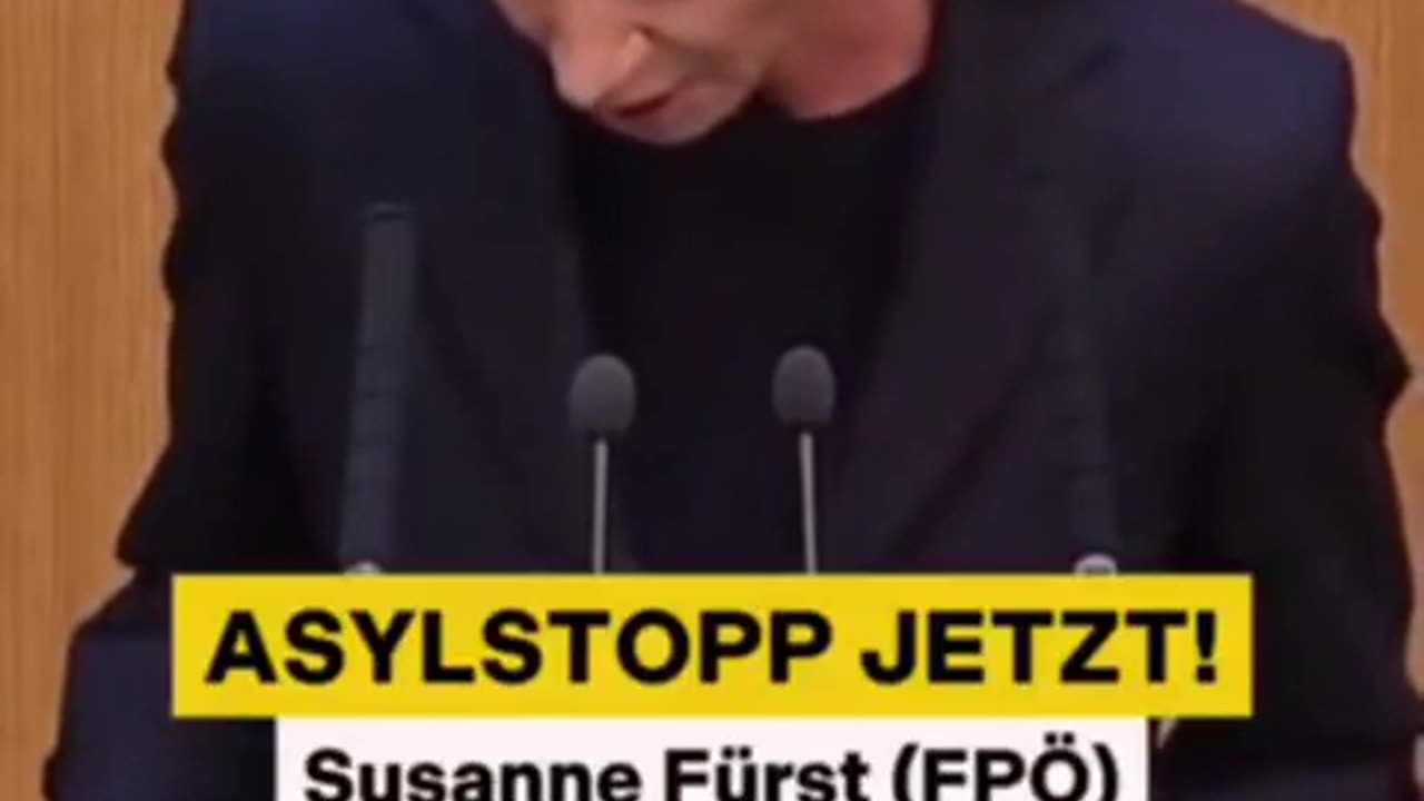 Susanne Fürst von der #FPÖ erzählt von einem 18 jährigen Vergewaltigungsopfer dreier Afghanen.