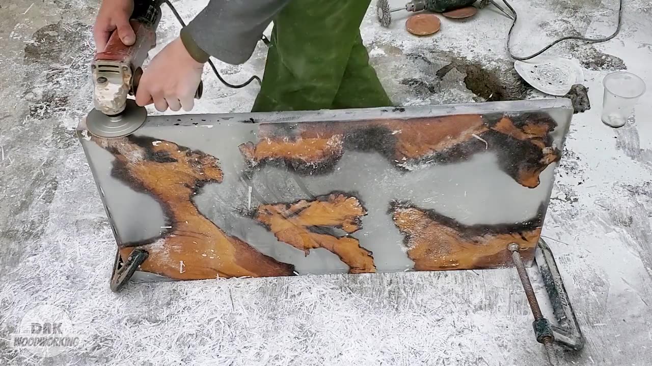 Epoxy Resin Table Art __ Wood Projects _ DAK Woodworking_HD