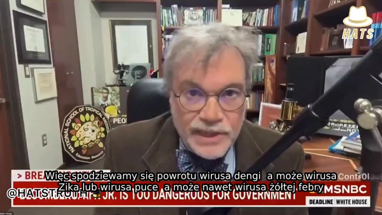 Peter Hotez ostrzega, że ​​szereg wirusów, w tym ptasia grypa, koronawirus i choroby przenoszone